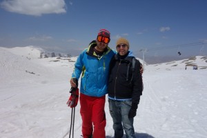 Ali the skiing instructor on Tochal, 3'700 m