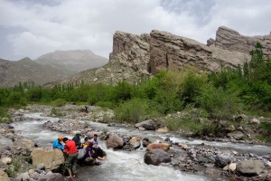 Iranians love to picknick in Alamut Valley