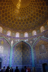 Inside Lotfullah Mosque in Esfahan - beautiful