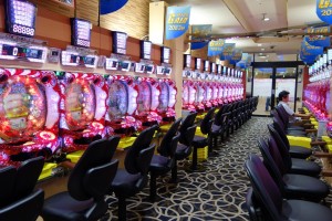 Pachinko madness, usually all seats are occupied