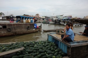 Cai Rang Floating Market at Can Tho, Mekong Delta