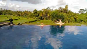 Infinity pool at Ubud