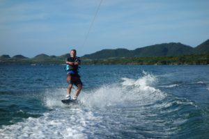 Wakeboarding at Sunset Beach